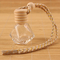 8ML Diamond Perfume Bottle, de Flessentegenhanger van het Autoparfum, Transparant Glas, Lege Fles met houten GLB