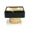 Op maat gemaakte Zamak Parfums Container 41*29*30mm Met Gouden/Zilveren Kappen