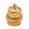 Color Gold Zamak Perfume Caps For 15mm Neck , Durable Magnetic Perfume Cap