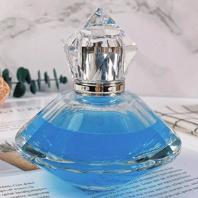De in het groot Hoogwaardige Flessen van de Flessen75ml Gevormde Crystal White Glass Transparent Perfume van het Glasparfum kunnen Uitgerust W zijn