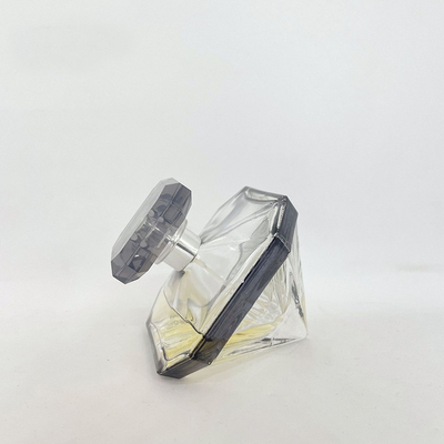 Van de het Glasfles van Diamond Shaped Perfume Bottle 75ml 100ml van de de Persnevel dekt de Lege Fles met zamak Schoonheidsmiddelen Verpakking af