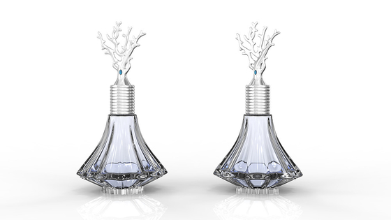 Elegant Zamac Parfum Deksel Voor Fleskap OEM / ODM Service Beschikbaar