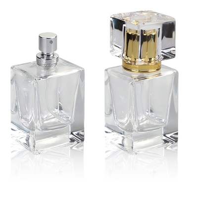 Het Glasfles 30ml van het rechthoek berijpte de Unieke Parfum Transparante Luxe
