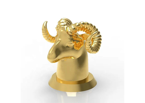 kopen Van het de Stijlparfum van luxezamac Creatieve Dierlijke de Flessendekking 15Mm de Gouden Legering van het Metaalzink online manufacture