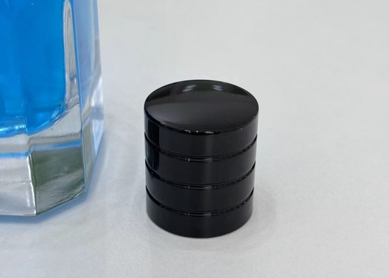 kopen Zink-legering premium zwarte parfumfleskappen voor duurzame verpakkingen online manufacture