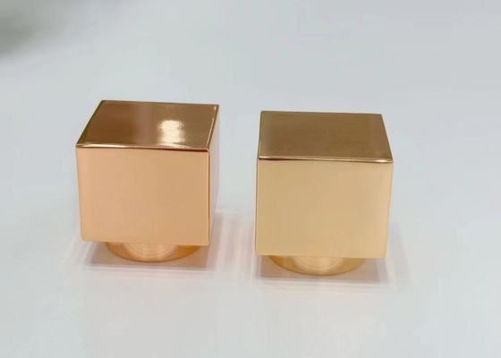 kopen Premium Zamak vierkant metalen parfumkappen met hoogwaardige zinklegering online manufacture