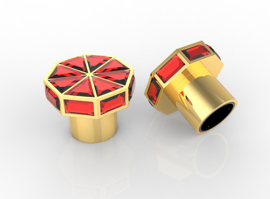 kopen Op maat gemaakte diamant nieuwe ontwerp zink legering parfum fles doppen voor parfum flessen online manufacture