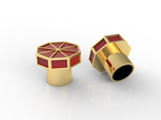 kopen Luxe kristal T-vormige Zamak parfumkappen Zink legering glas parfumfleskappen online manufacture