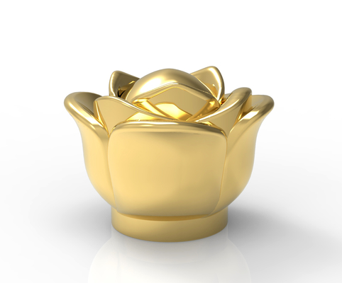 kopen Bloemvormige Gepersonaliseerde Logo Premium Glanzende Vierkante Parfumdop voor Fea 15 online manufacture