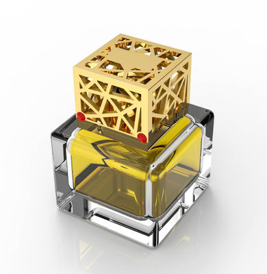 kopen Square hollowed-out perfume cap gemstone cap Golden online vervaardiging