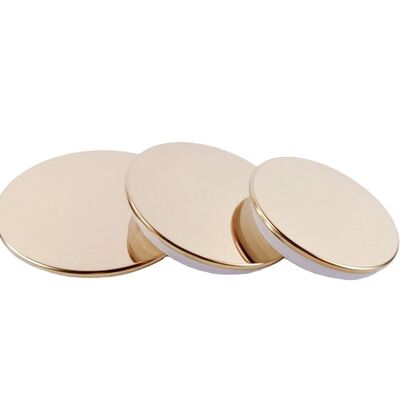 kopen Factory High End Zamac Candle Jar with Metal Candle Lid Gold Zinc Alloy Metal Lids  Bottle Caps & Closures for Candles online manufacture