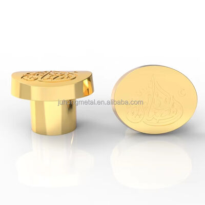 kopen Aanpasbaar logo 15 mm zinklegering parfum kroon dop metalen deksel voor vloeibare toepassing Chinese stijl FEA 15 online vervaardiging