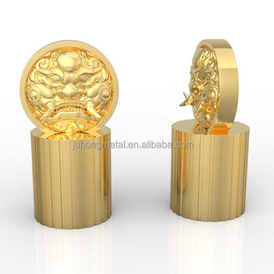 kopen Oosterse Stijl 15mm Zinklegering Parfumdop Chinese Stijl Metalen Kroonkap voor Vloeistofapplicatie FEA Parfumfles Accessoire online vervaardiging