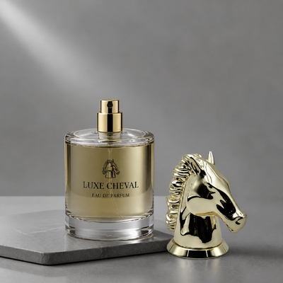 kopen Luxe spiegel gepolijst 3D paardenhoofd Zamac Parfum Kap Goud beklede dierbeeldhouwwerk Geur Lid Zink legering Metaal Parfum Fles Deksel Custom Logo FEA15 Voor Dubai Oud Attar Parfum Fles online vervaardiging