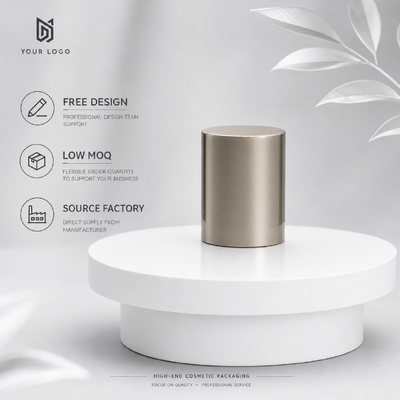 kopen Groothandel gladde spiegel champagne gouden cilinder zinklegering parfumdop aangepast logo metalen geurdeksel voor luxe lege glazen parfum cosmetische verpakkingen online vervaardiging