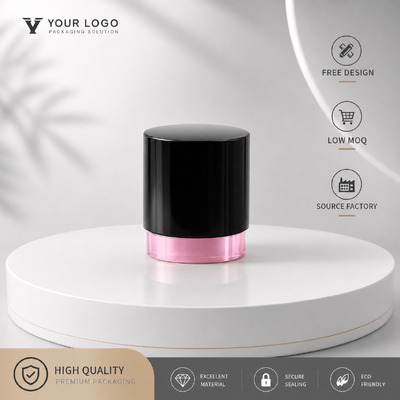 kopen Twee-tone Gloss Zwart Roze Zink Alloy Cylinder Parfum Cap Custom Ronde Metalen Parfum Fles Deksel Voor Luxe Cosmetische Glas Parfum Fles online vervaardiging