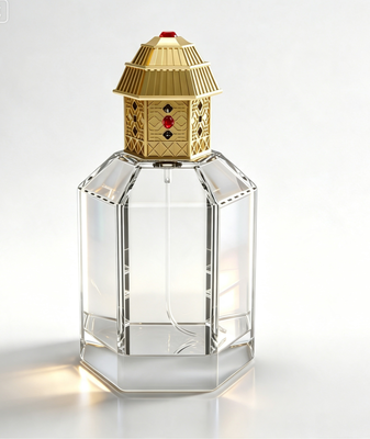 kopen Luxe Pagode Holle Zamac Parfum Kap Goud bekleed Decoratief Flesdeksel online vervaardiging
