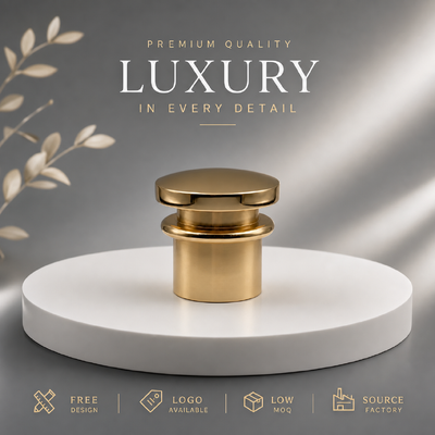 kopen Bron Fabriek Custom Drie-tier gestapelde ronde schijf Spiegel Goud Zink legering Parfum Cap OEM ODM Custom gegraveerd logo Zamac Metalen Parfum Deksel Voor luxe Vierkante & Ronde Glas Parfumflessen Magnetisch online vervaardiging