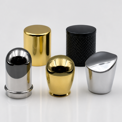 kopen Groothandel Multi-Stijl Zinklegering Parfumdop Cilindrische Schuine Snede Glad Gekartelde Metalen Parfumflesje Sluiting Custom Logo online vervaardiging