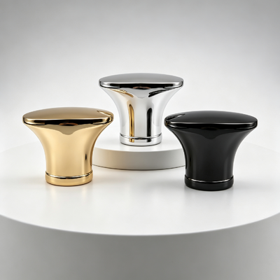 Kopen Luxe Belvormige Uitlopende Zinklegering Parfumdop Afgeronde Koepelvormige Basis met Enkele Decoratieve Ring Zamac Parfumfles Dop Meerkleurige Spiegel Elektroplating Custom Logo OEM ODM online vervaardiging