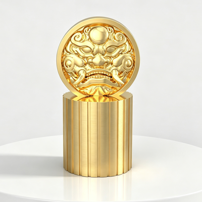 Kopen Aangepaste Zamac Zinklegering Parfumdop | Luxe Metalen Parfumfles Dop met Reliëf Beestengezicht online vervaardiging