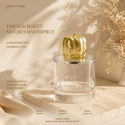 Kopen Nieuwheid Halloween pompoenstijl Zamac Parfum Cap 3D Jack-o'-lantern Smiley Face Embossed FEA15 Mouth Zink Alloy Parfum Cover Gold Electroplating Custom Logo Source Factory online vervaardiging