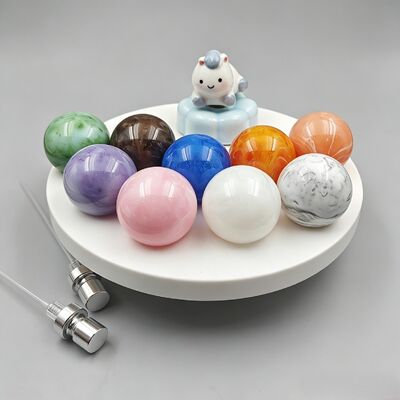 Kopen Fabriek Custom Multi-color Plastic Ball Parfum Fles Cap Sferisch ABS Deksel Voor Cosmetische Parfum Fles ABS Parfum Cap online vervaardiging