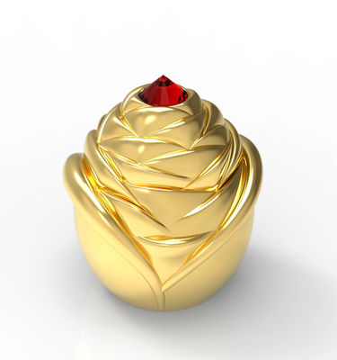 kopen ISO9001 bloemen van het het Glasparfum van de Zinklegering de Flessendekking online manufacture