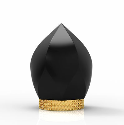 kopen Van het de Luxeparfum van de zinklegering het Gouden Platerenmetaal die van Kroonkurk Aangepast Embleem van letters voorzien online manufacture