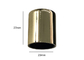 15mm de Gouden van het de Legeringsparfum van het Metaalzink Luxe Zamac van Kroonkurk met Embleem