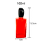 100ml het uitstekende Rode van de het Flessenglasfles van het Bevliegingparfum Parfum die van de de Nevel Subfles Lege Fles verpakken