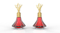 Elegant Zamac Parfum Deksel Voor Fleskap OEM / ODM Service Beschikbaar
