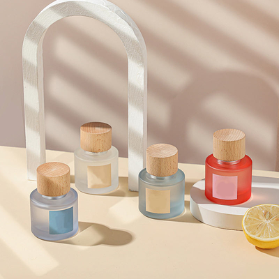 Aangepaste Cilindrische Houten Veelvoudige de Kleurenkeuzen van de Parfumglb Oppervlakte