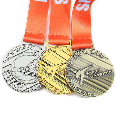 OEM van de de Toekenningsmarathon van de Zinklegering 3D Gouden van het de Douanemetaal Lopende de Sportmedaille