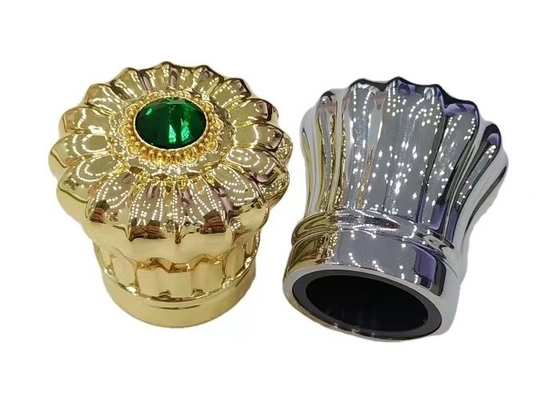 Ronde luxe Zamak parfum fles deksel met onregelmatig oppervlak