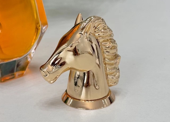 Zamak Paardvormige Metalen Parfumkap Parfumkappen Met Hoogwaardige Zinklegering