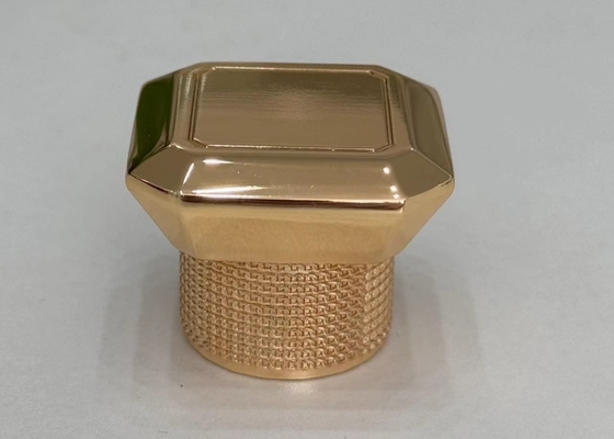 Eenvoudige onregelmatige zink legering metalen parfum kap met aangepaste metalen parfum kap
