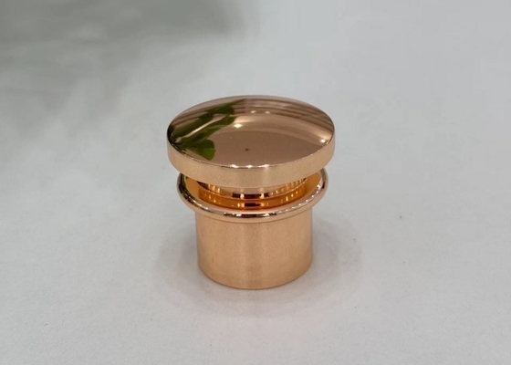 Glimmerende T-vormige Zamak Metalen Parfum Kap Parfum Deksels met aangepaste kleur