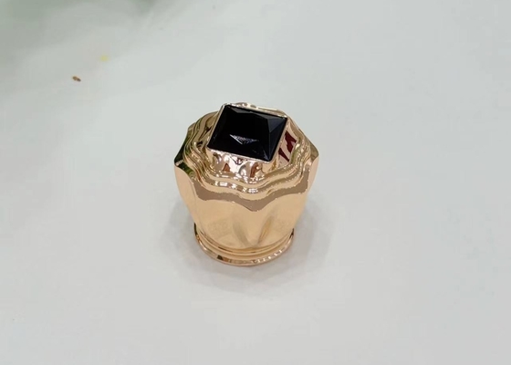 Luxe zwarte diamanten deksels Zamak Parfumkappen voor elegante geurflessen