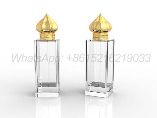 Elegante ronde vierkant en rechthoekige Zamak parfum caps voor aangepaste ontwerpen