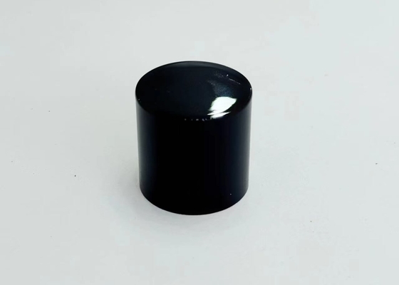 Hoge kwaliteit glanzende zwarte zink metalen parfum kap voor aangepaste geur presentatie