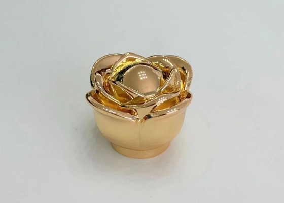 Bloemvormige Zinklegeringen Parfumfleskappen Parfumdeksels met aangepast logo