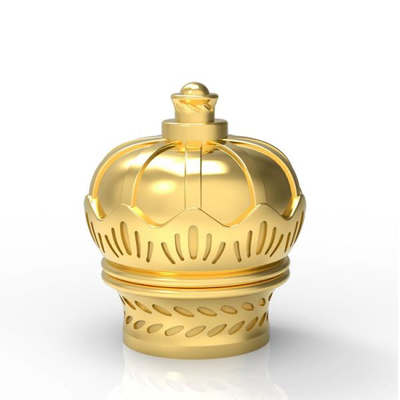 Op maat gemaakte Elegante Gold Zamak Metalen Parfum Kap Zink Alloy Parfum Fles Tops