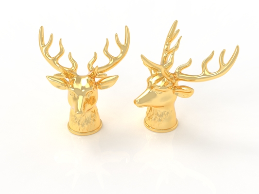Hot-End Deer Shaped Zamak Parfums Caps Zinkvrije Schimmel Parfumset
