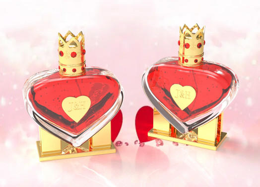 Romantische gepersonaliseerde parfumfleskappen voor zink gepersonaliseerde parfum set