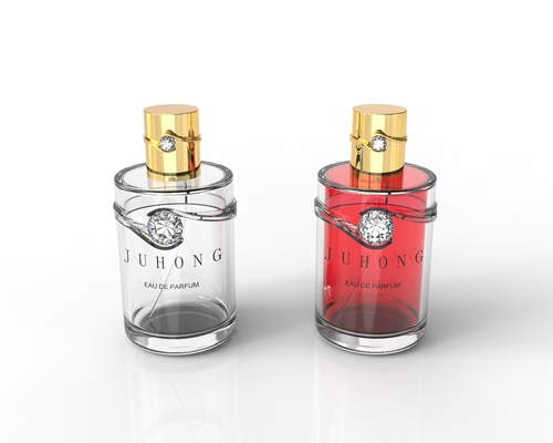 Glanzende op maat gemaakte diamant Zamak Parfum Caps Zink Fles Cap Zink Alloy Cap