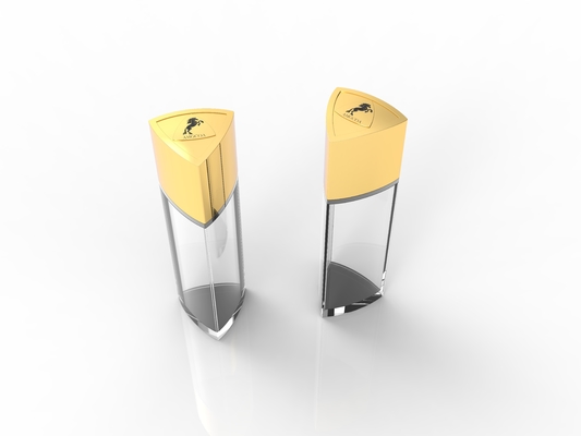 Aanpasbare gouden zink metalen parfuumkap voor het verbeteren van de geurpresentatie