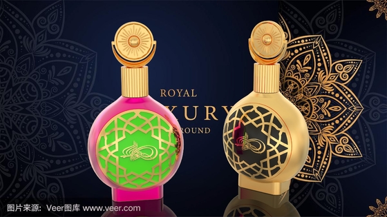 Uitstekende goud zink legering Zamak parfum cap set voor uw eigen parfum merk