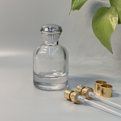 Gepersonaliseerde zilveren Zamak-parfume caps voor uw eigen gepersonaliseerde parfumverpakking