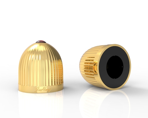 Zinklegeringskristallen Zamak Parfumkappen in gouden kleur voor duurzame en elegante geurverpakkingen
